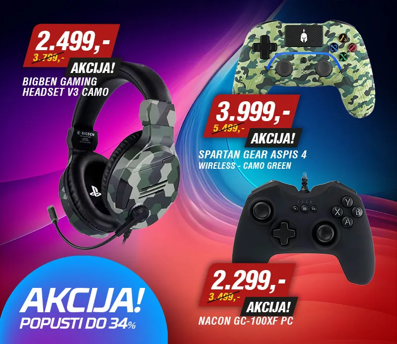 Gaming oprema akcija