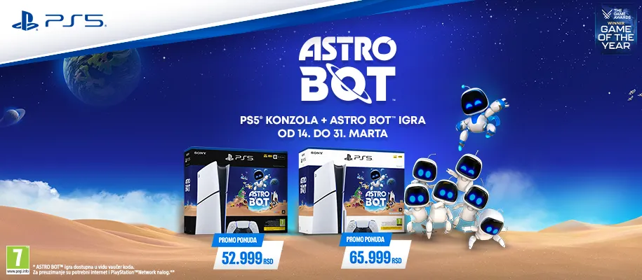 Konzola PlayStation 5 - 1TB + PS5 Astro Bot 