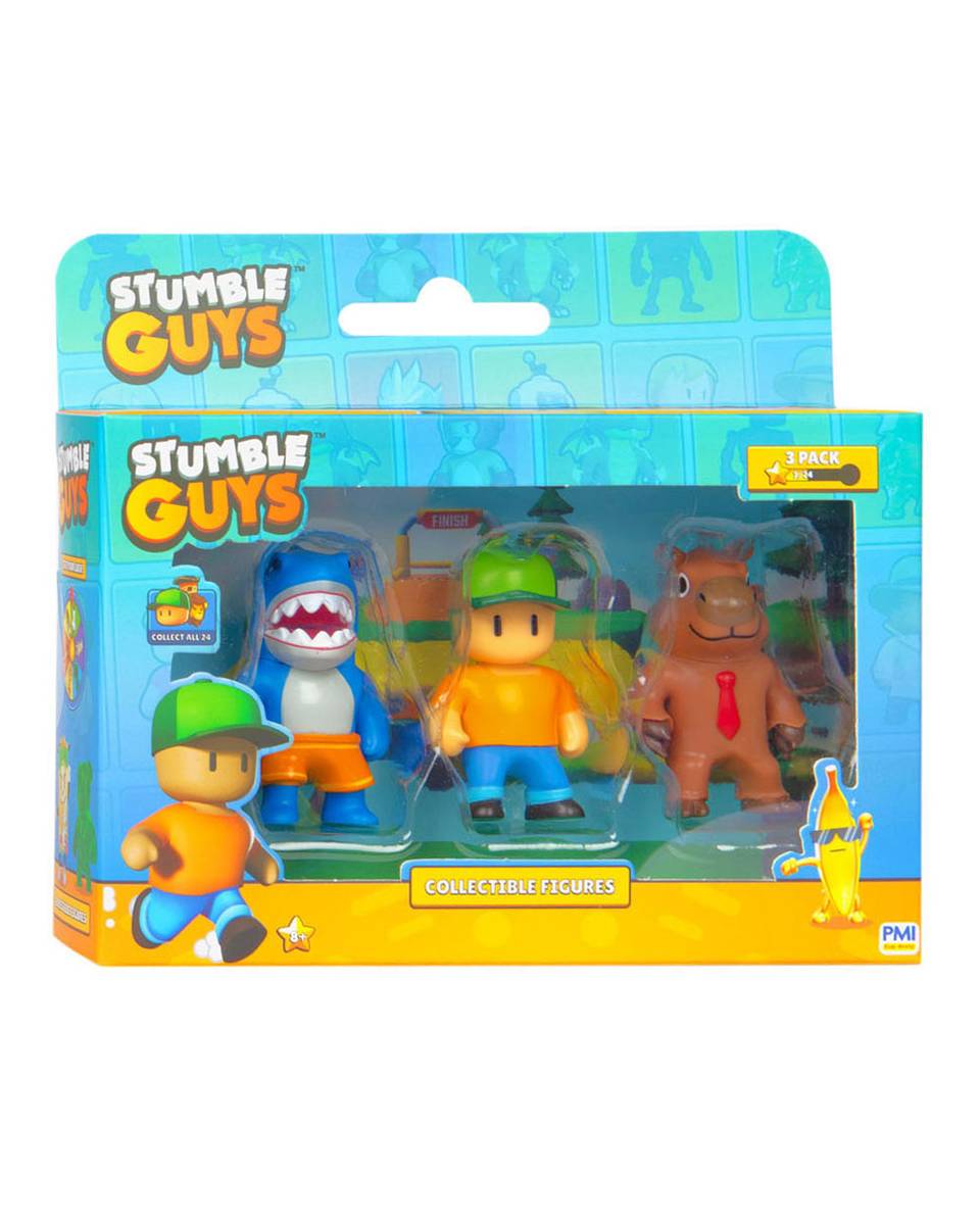 Action Figure Stumble Guys - Megalodon & Mr Stumble & Capybara (3-pack) 