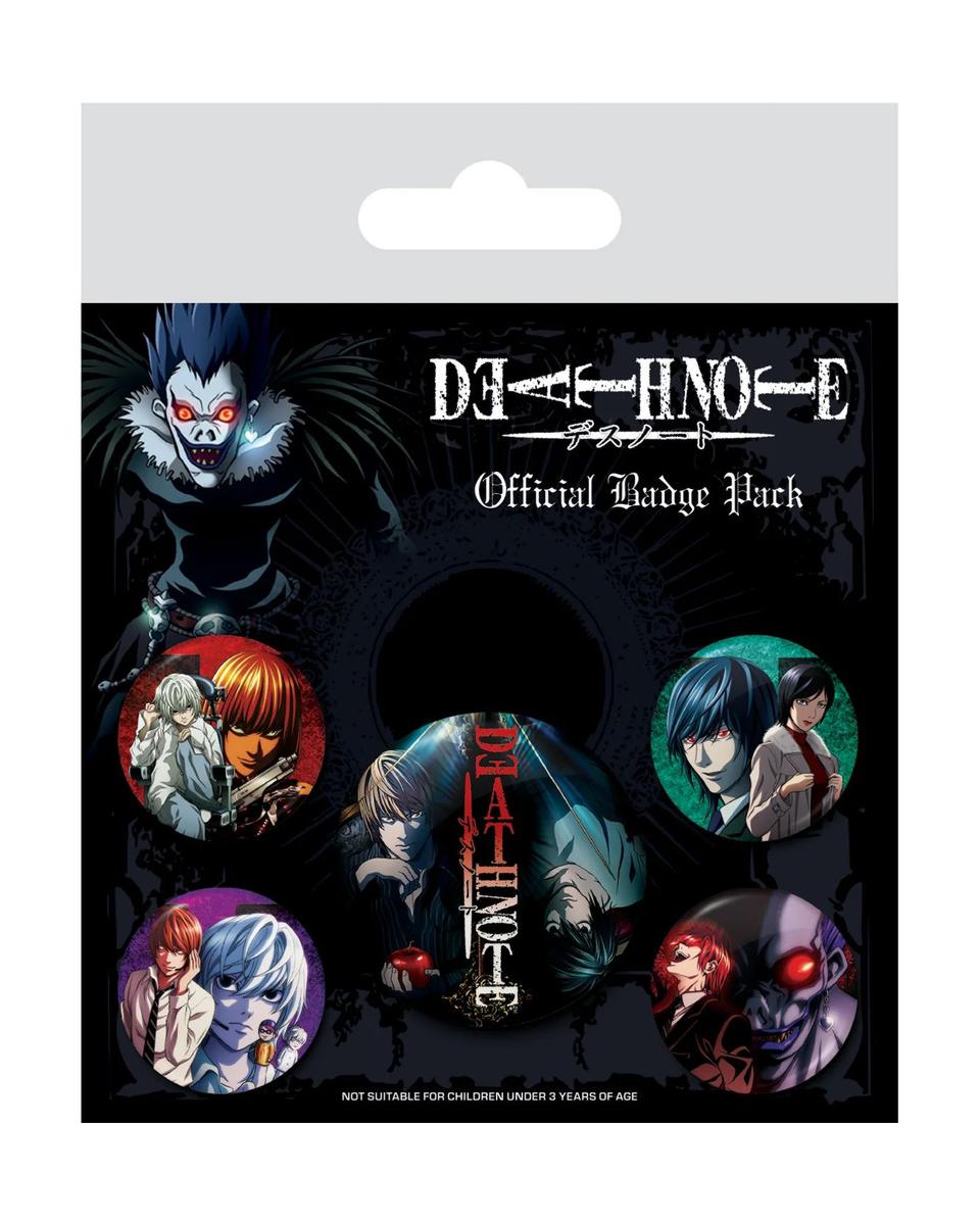 Bedževi Death Note - Connections of Fate - Badge Pack 