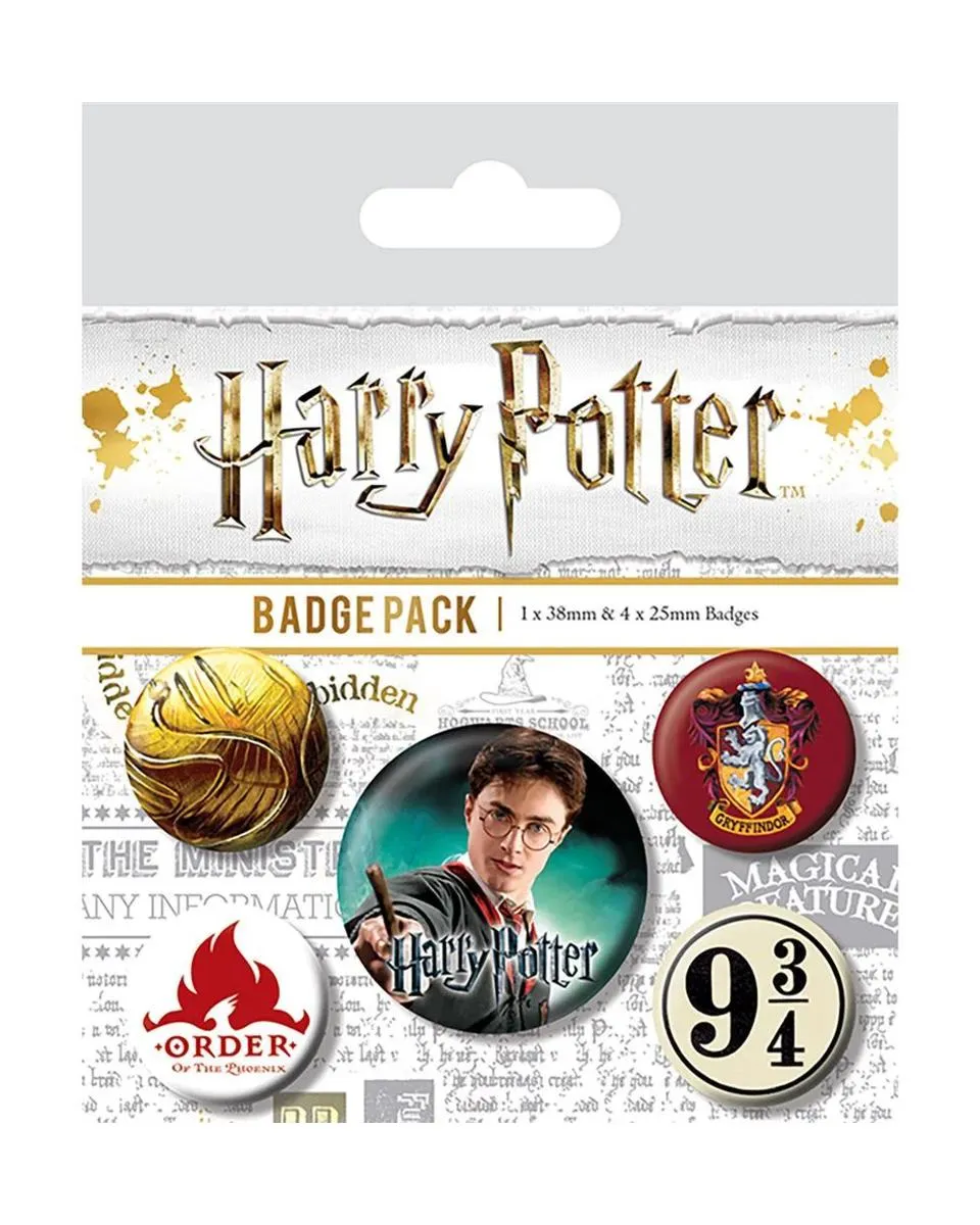 Bedževi Harry Potter Gryffindor - Badge Pack 