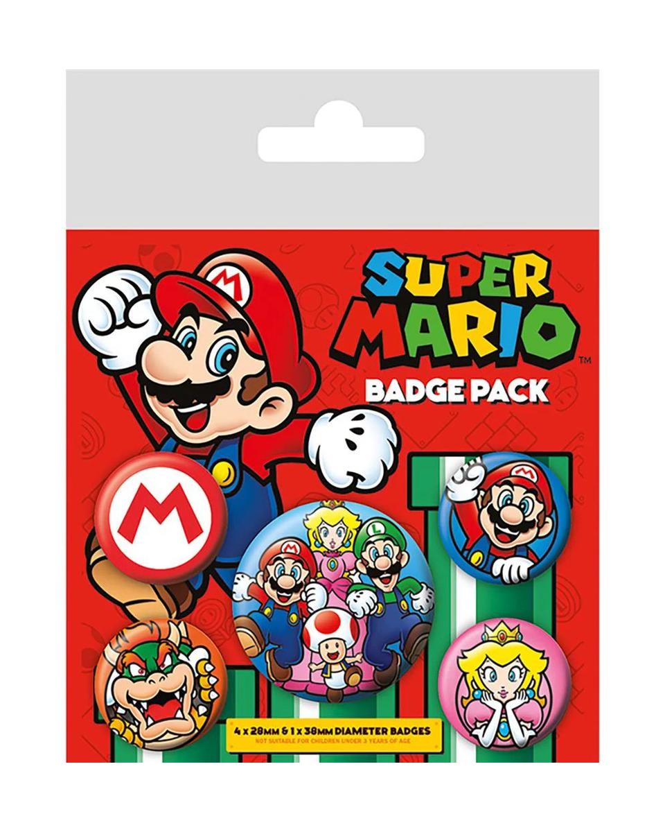 Bedževi Super Mario - Badge Pack 