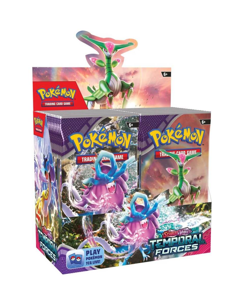 Board Game - Pokemon TCG - TCG Scarlet & Violet - Temporal Forces - Booster Pack 