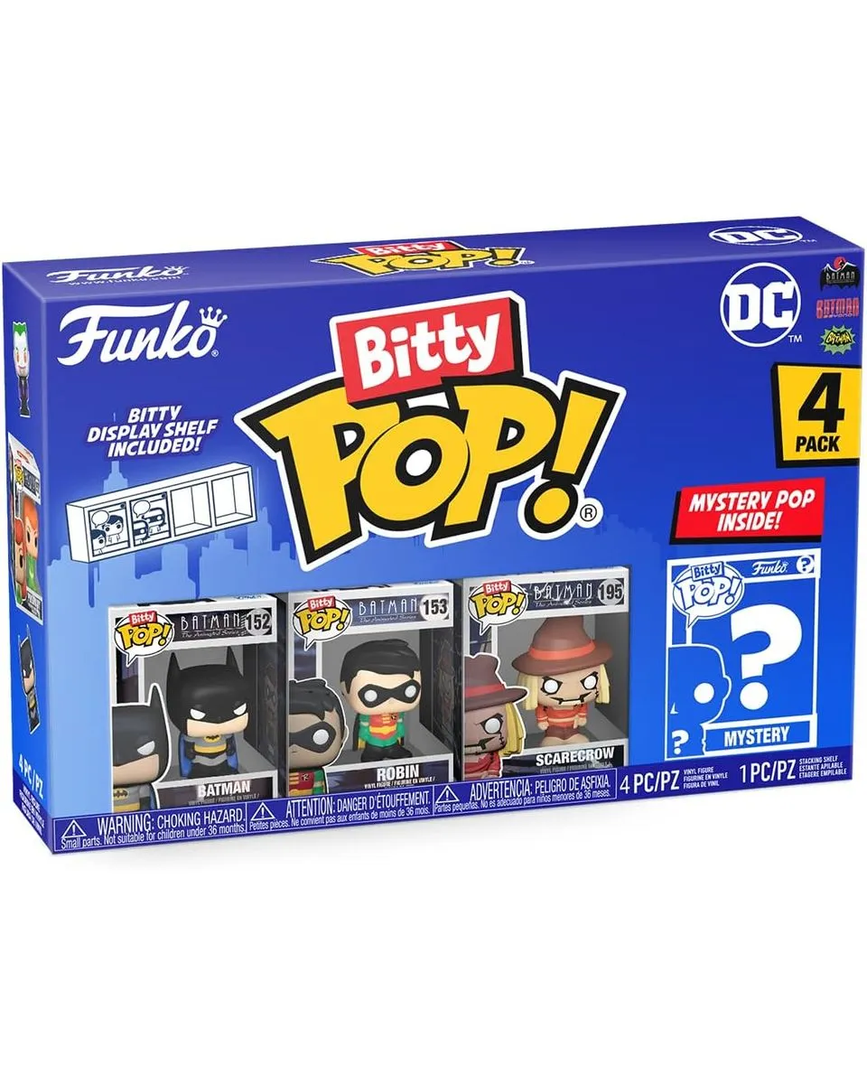 Bobble Figure Bitty - DC Comics POP! - Batman 4-Pack 