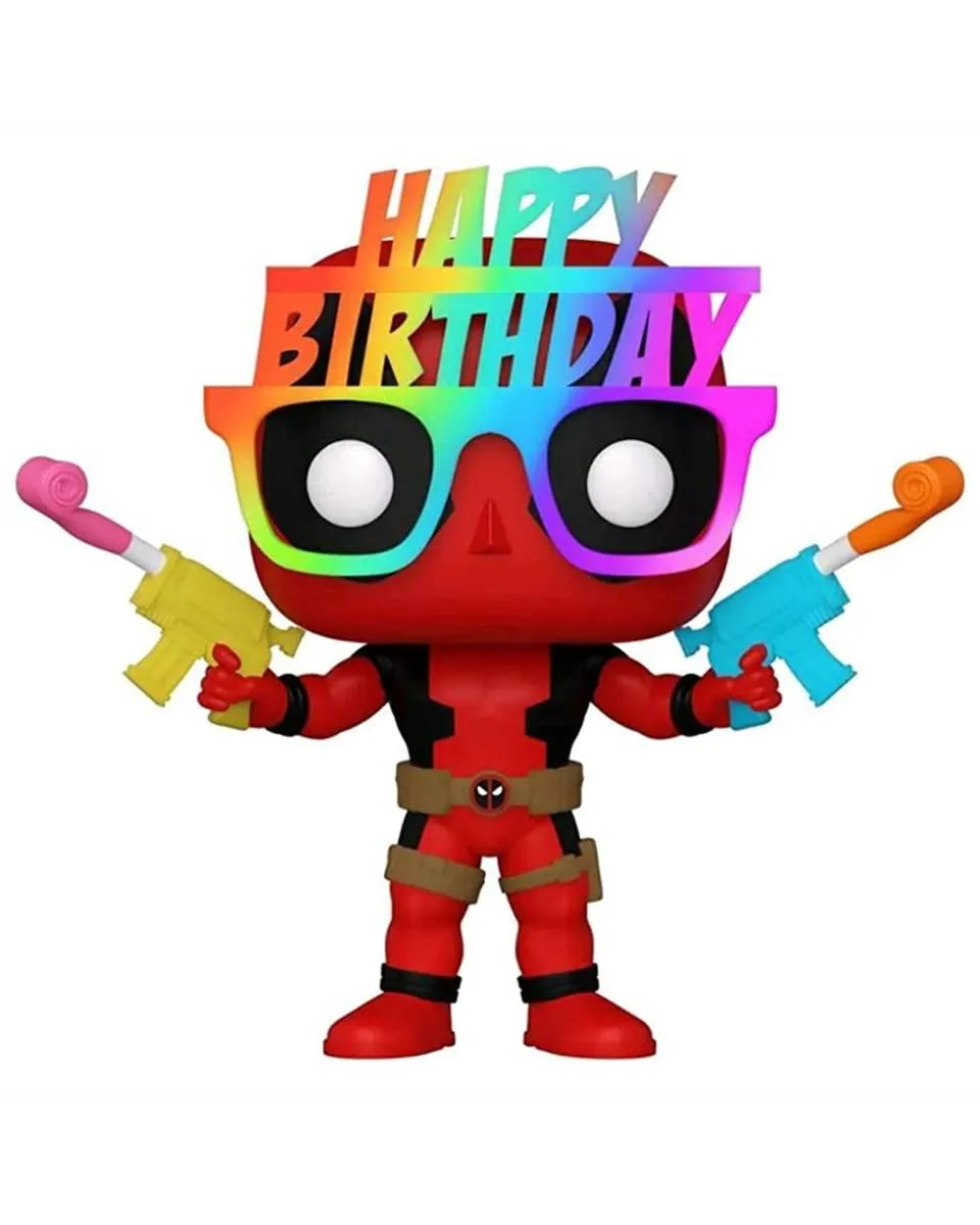 Bobble Figure Marvel - Deadpool POP! - Birthday Glasses Deadpool - Special Edition 