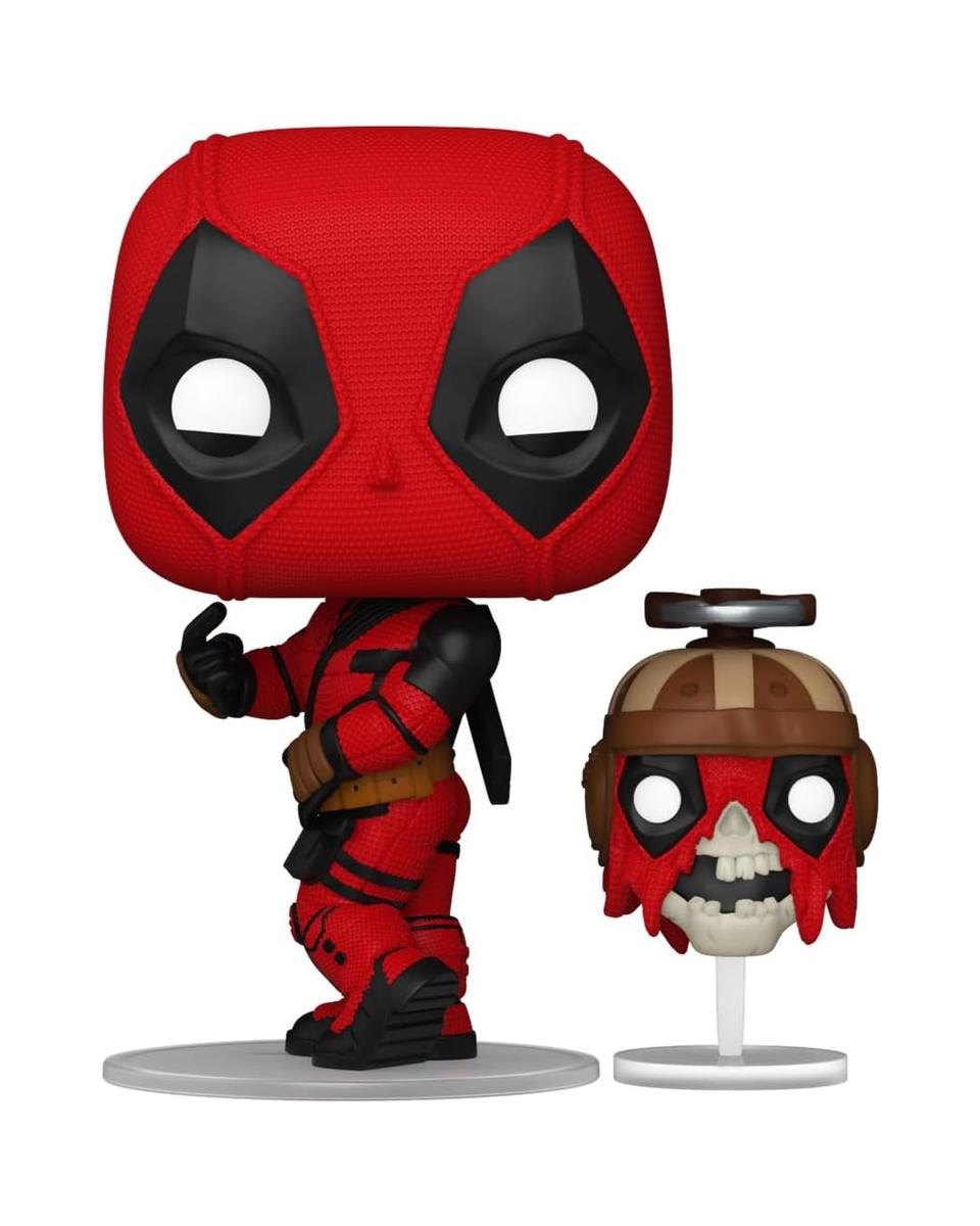 Bobble Figure Marvel - Deadpool & Wolverine POP! - Deadpool With Headpool 