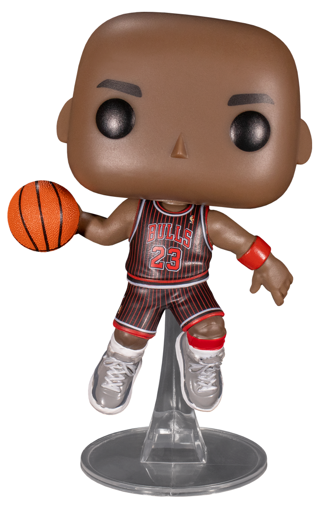 Bobble Figure Basketball NBA - Bulls POP! - Michael Jordan - Black Pinstripe Jersey 