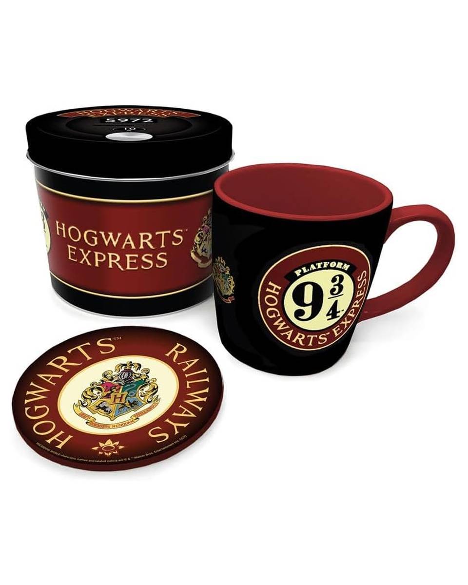 Gift Set - Harry Potter Colourful Crest Platform 9 3/4  - Šolja & Podmetač 