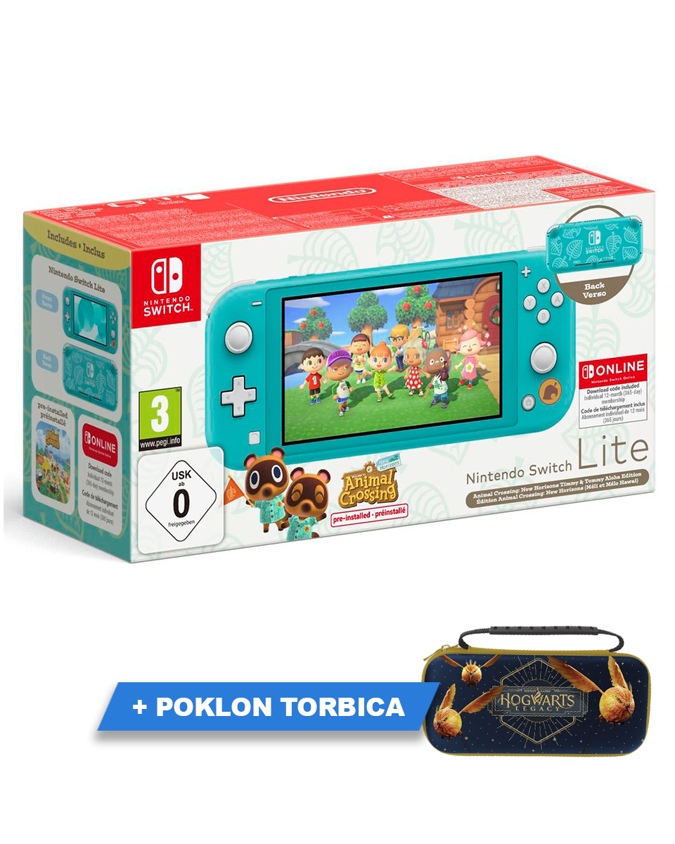 Konzola Nintendo Switch Lite - Turquoise - Timmy and Tommy's Aloha Edition + 12 Months Nintendo Online + Poklon Torbica 