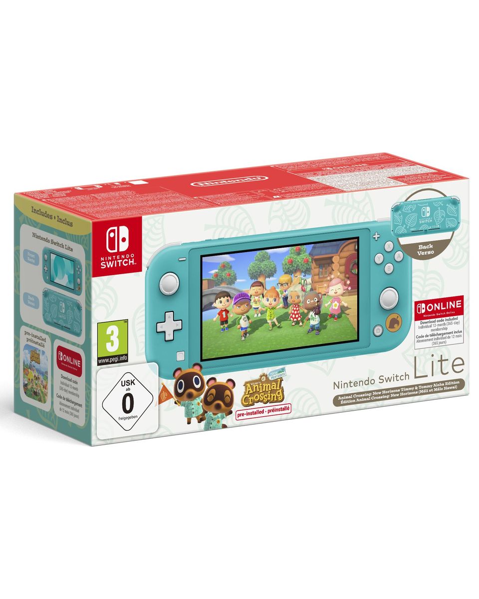 Konzola Nintendo Switch Lite - Turquoise - Timmy and Tommy's Aloha Edition + 12 Months Nintendo Online 