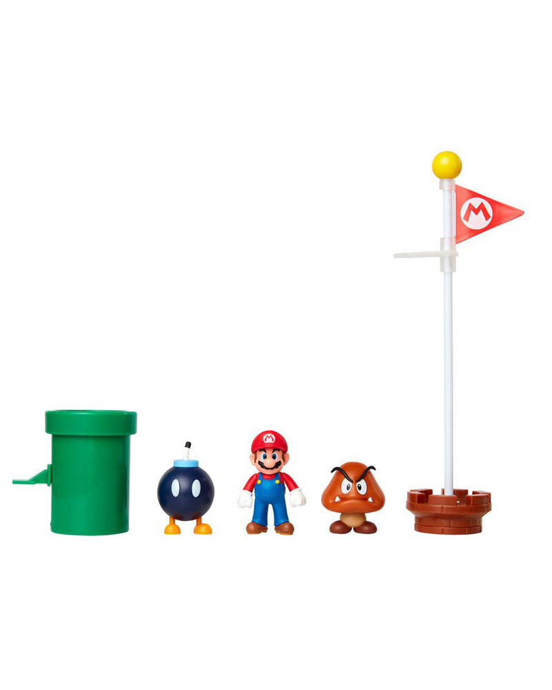 Mini Figure World of Nintendo - 5-Pack - Super Mario Acorn Plains Diorama Set 