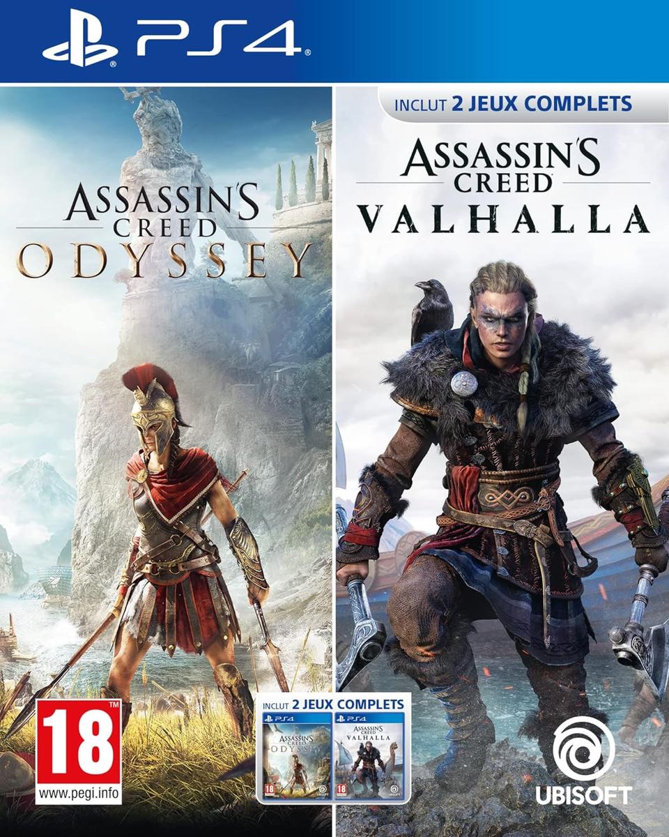 PS4 Assassin's Creed Double Pack - Odyssey & Valhalla 