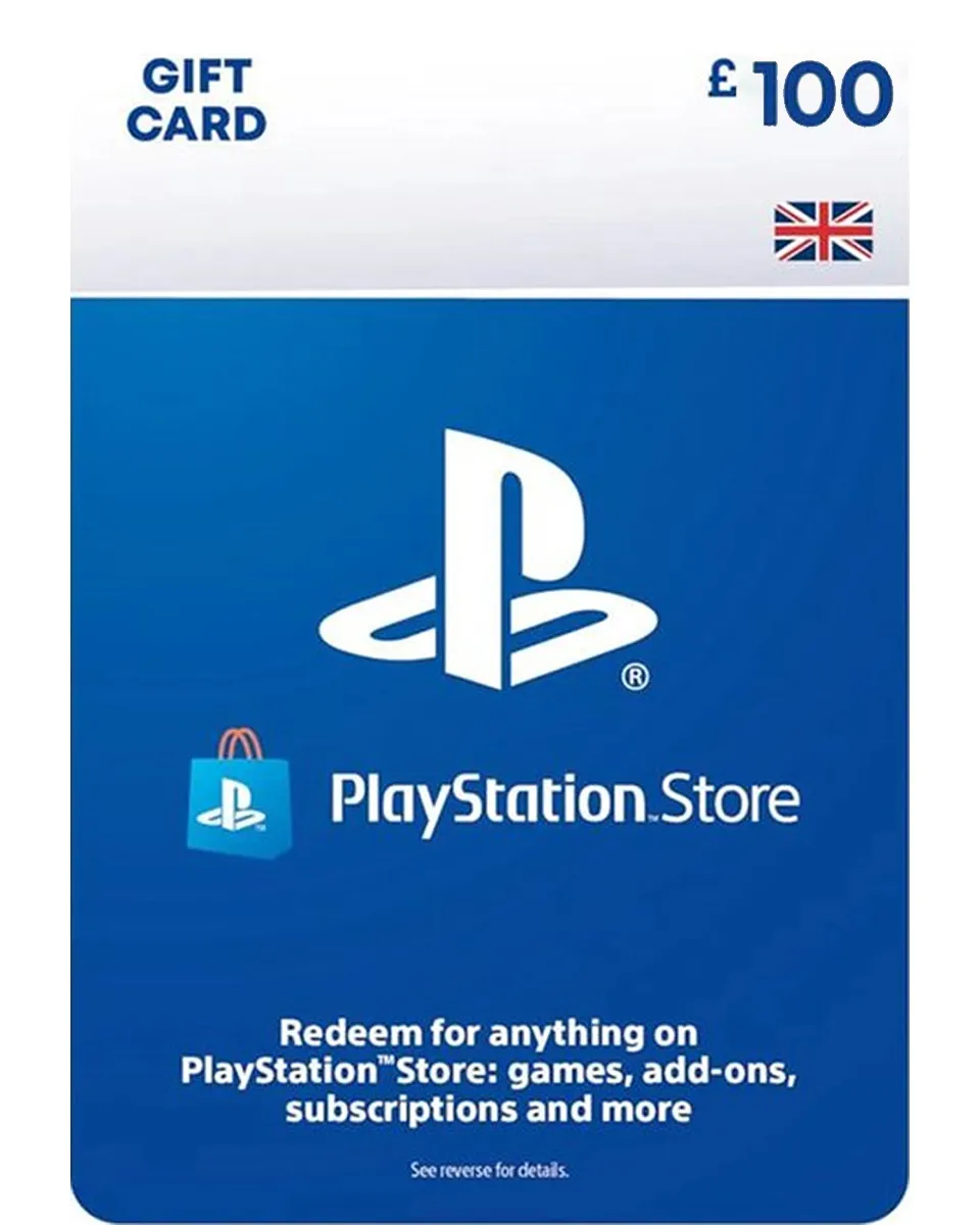 PlayStation Network PSN Card £100 - Digital Code 