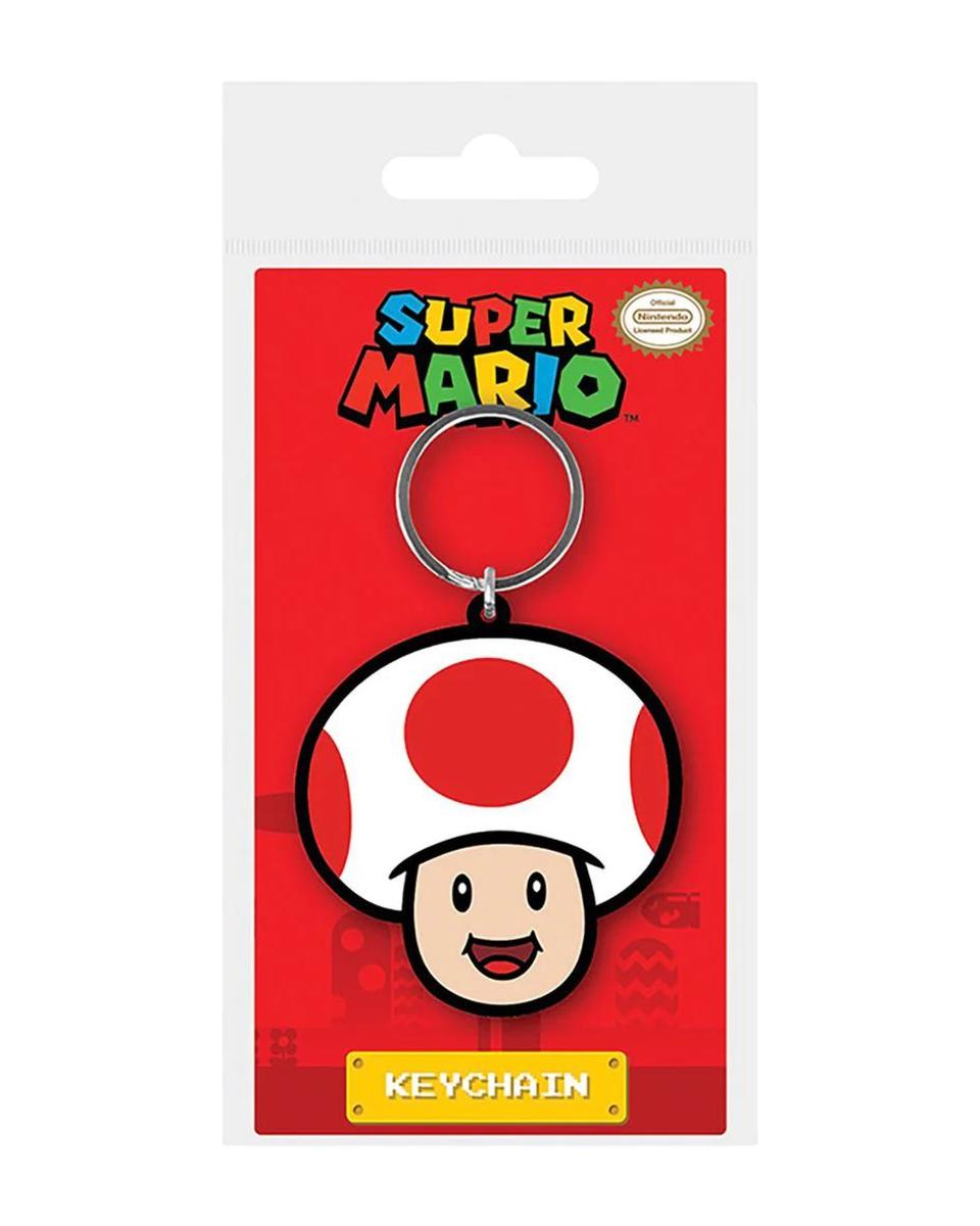 Privezak Super Mario - Toad - Rubber Keychain 