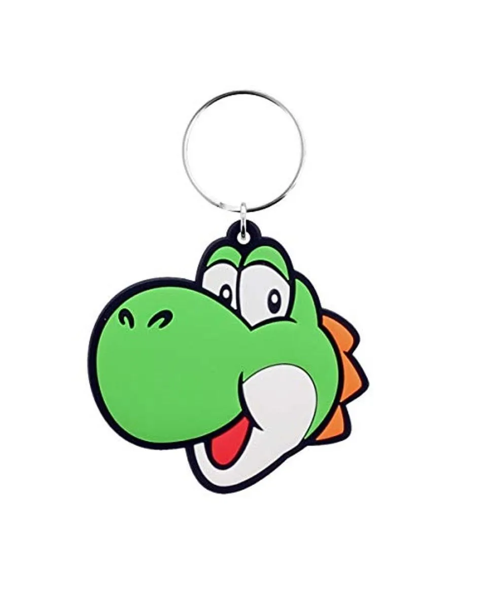 Privezak Super Mario - Yoshi 6 cm - Rubber Keychain 