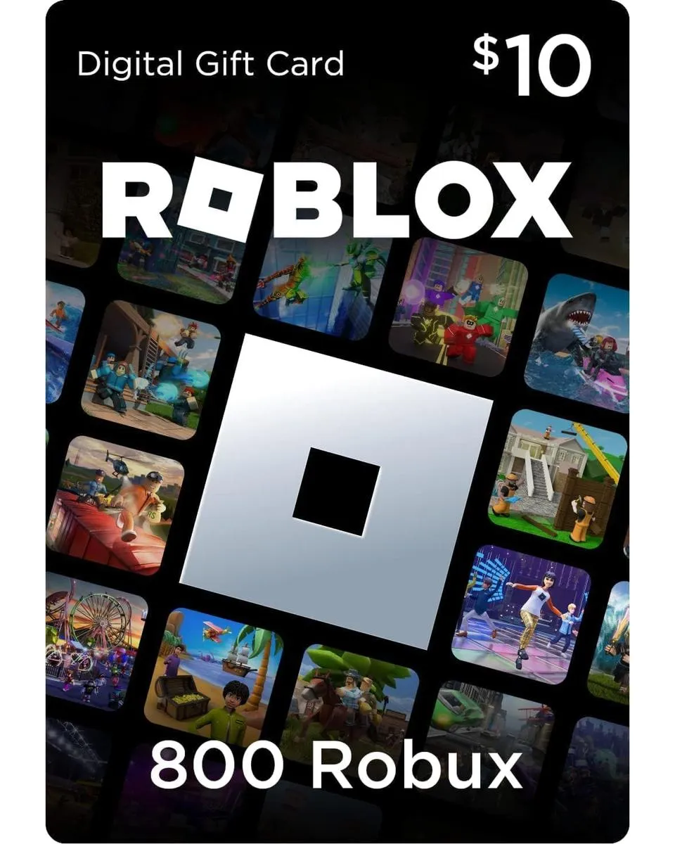 Roblox Gift Card $10 / 800 Robux  - Digital Code 