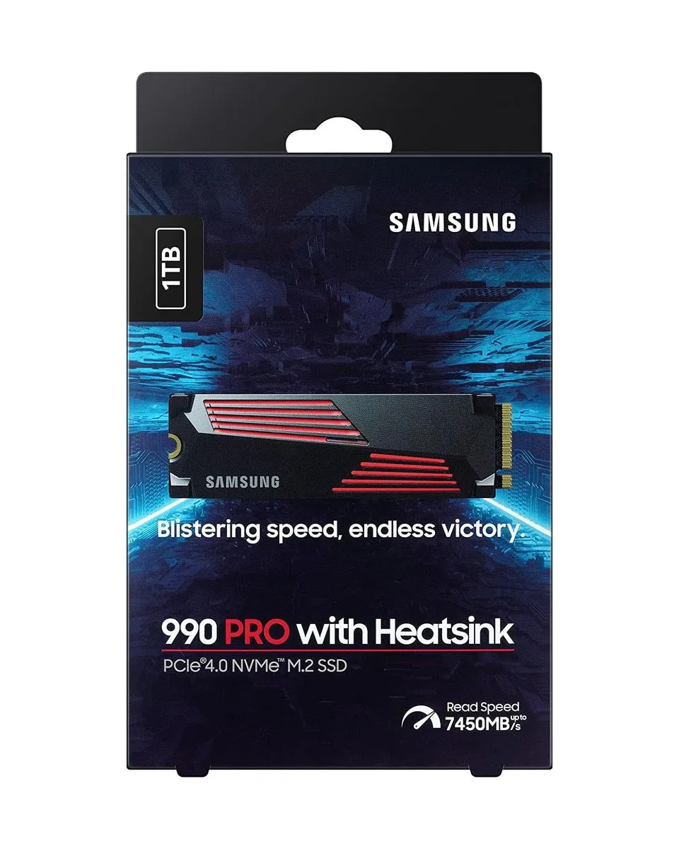 SSD Samsung - 1TB M.2 NVMe MZ-V9P1T0CW 990 Pro Series Heatsink 