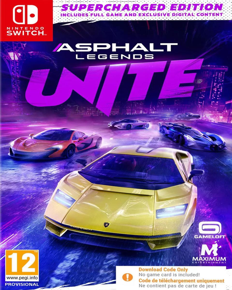 Switch Asphalt Legends UNITE - Supercharged Edition - Code in a Box 