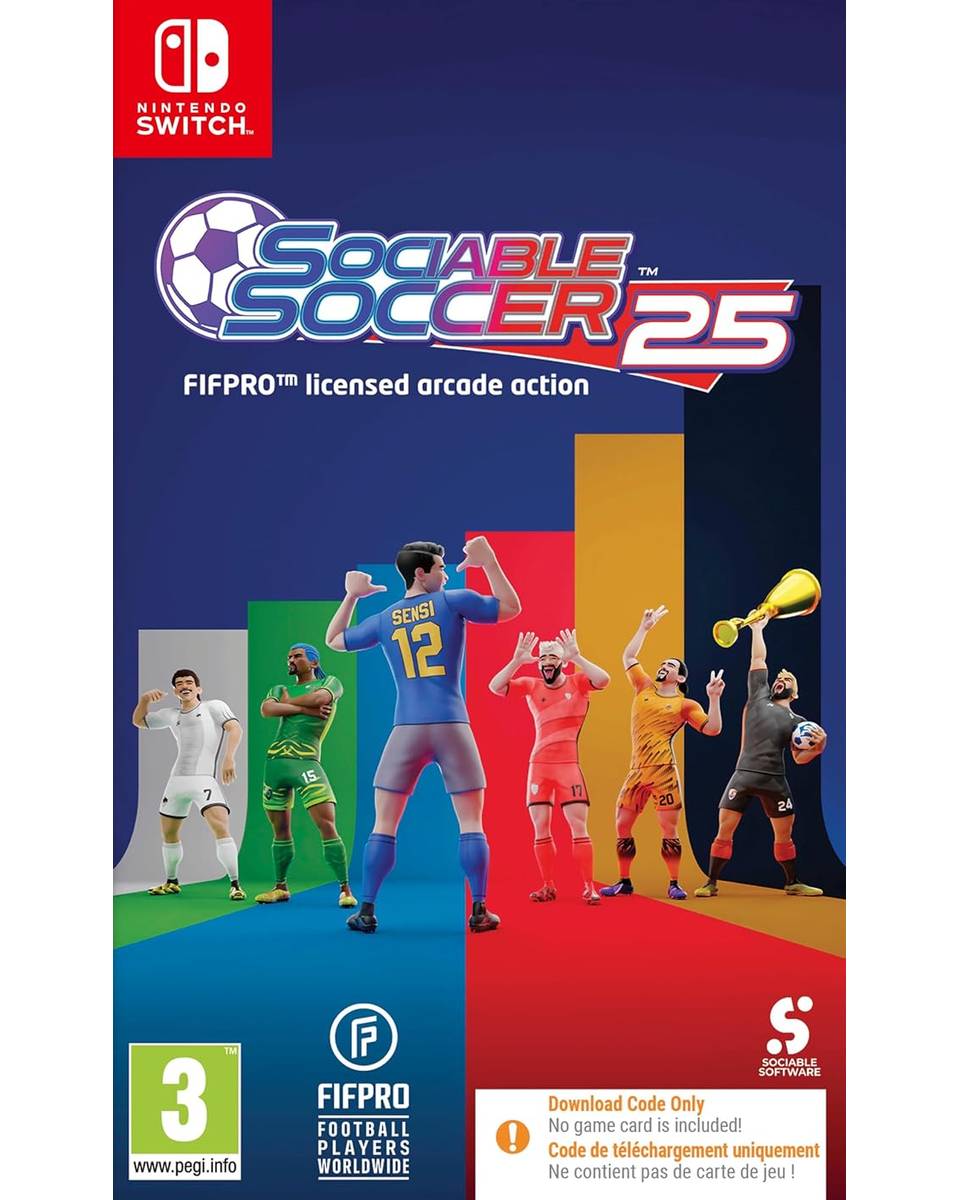 Switch Sociable Soccer 2025 - Code in a Box 