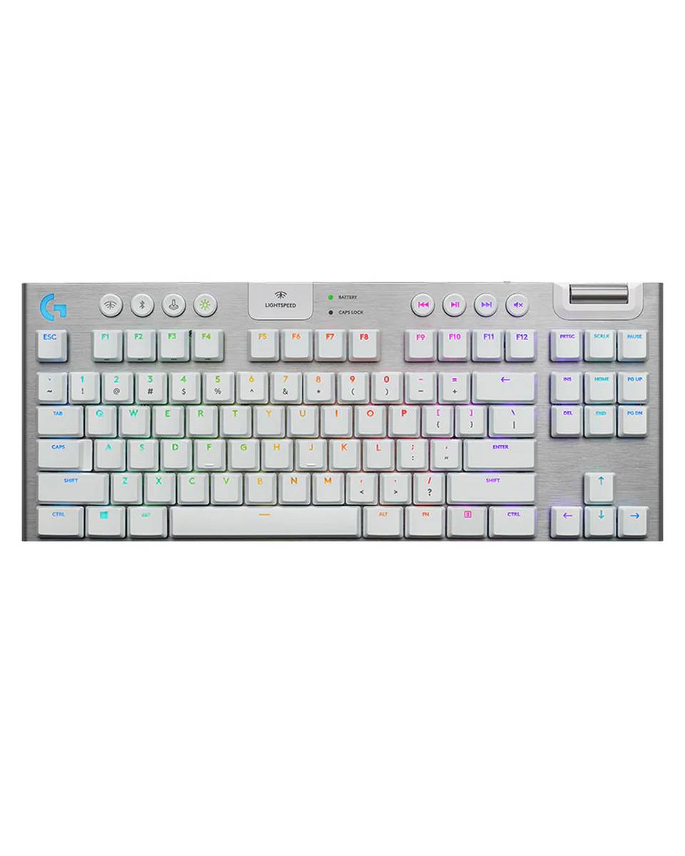 Tastatura Logitech G915 X TKL Lightspeed LowProfile Wireless - White 