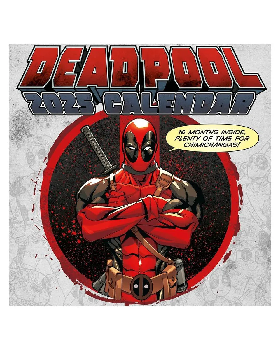 Zidni Kalendar Deadpool - 2025 Square Calendar 30x30cm 