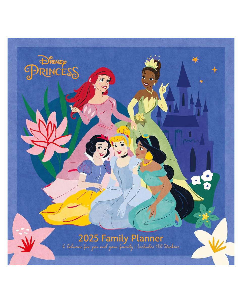 Zidni Kalendar Disney Princess - 2025 Family Planner 30x30cm 