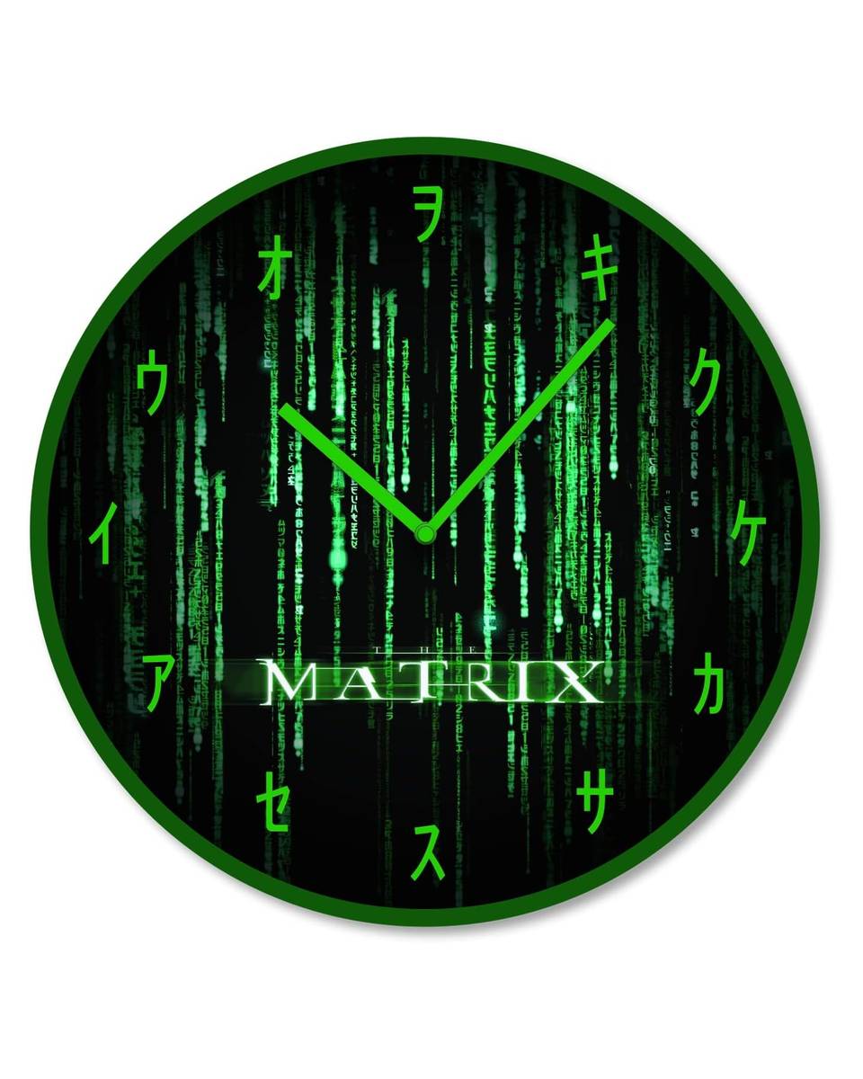 Zidni Sat The Matrix - Code - Wall Clock 