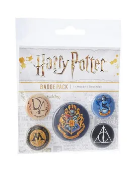 Bedževi Harry Potter Hogwarts - Badge Pack 