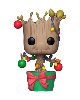 Bobble Figure Marvel Holiday POP! - Groot with Lights 