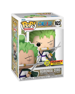 Bobble Figure Anime - One Piece POP! - Roronoa Zoro  #923 - Glows in the Dark - Special Edition 