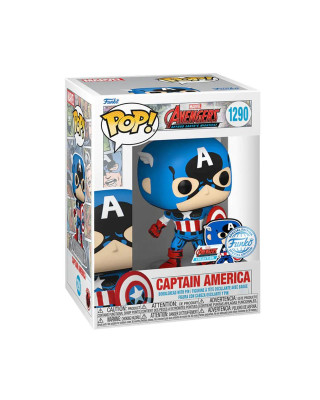 Bobble Figure Marvel - Avengers POP! Beyond Earth's Mightiest - Captain America (with Pin) - Special Edition 