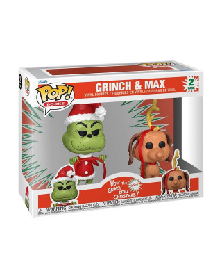 Bobble Figure Books - How Grinch Stole Christmas POP! - 2-Pack - Grinch & Max 