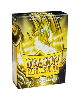 Dragon Shield 60 Japanise Size Sleeves - Yellow Matte 