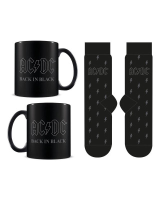 Gift Set - AC/DC - Back in Black - Šolja & Čarape 