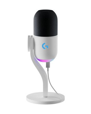 Mikrofon Logitech Yeti GX White - Dynamic RGB Gaming Microphone with LIGHTSYNC 