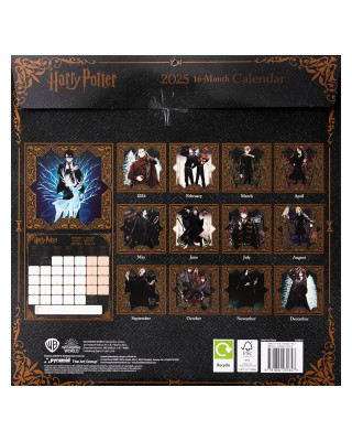 Zidni Kalendar Harry Potter - 2025 Square Calendar 30x30cm 