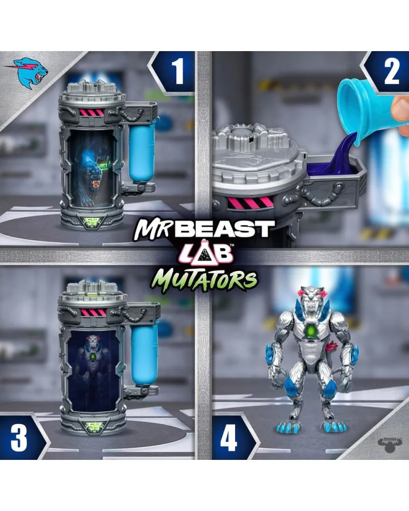 Action Figure MrBeast Lab Mutators - Metallic Panther 