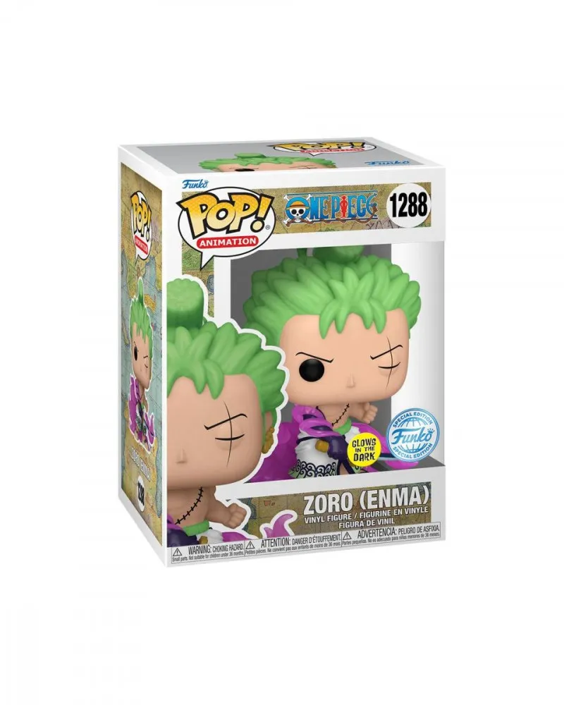 Bobble Figure Anime - One Piece POP! - Zoro (Enma) - Glows in the Dark 