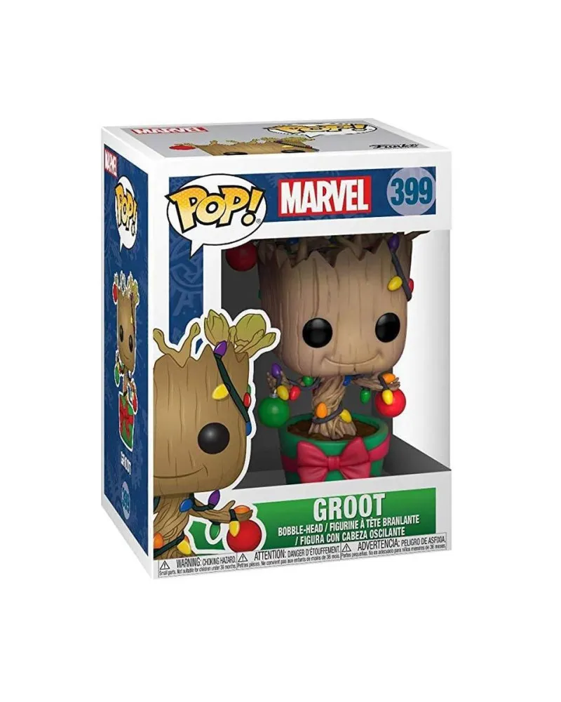 Bobble Figure Marvel Holiday POP! - Groot with Lights 