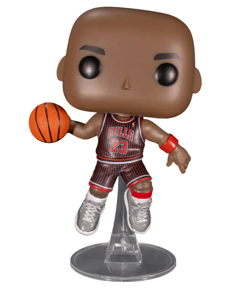 Bobble Figure Basketball NBA - Bulls POP! - Michael Jordan - Black Pinstripe Jersey 