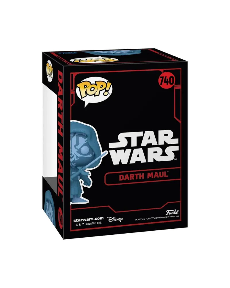 Bobble Figure Star Wars - Dark Side POP! - Darth Maul #740 - Glows in the Dark - Special Edition 