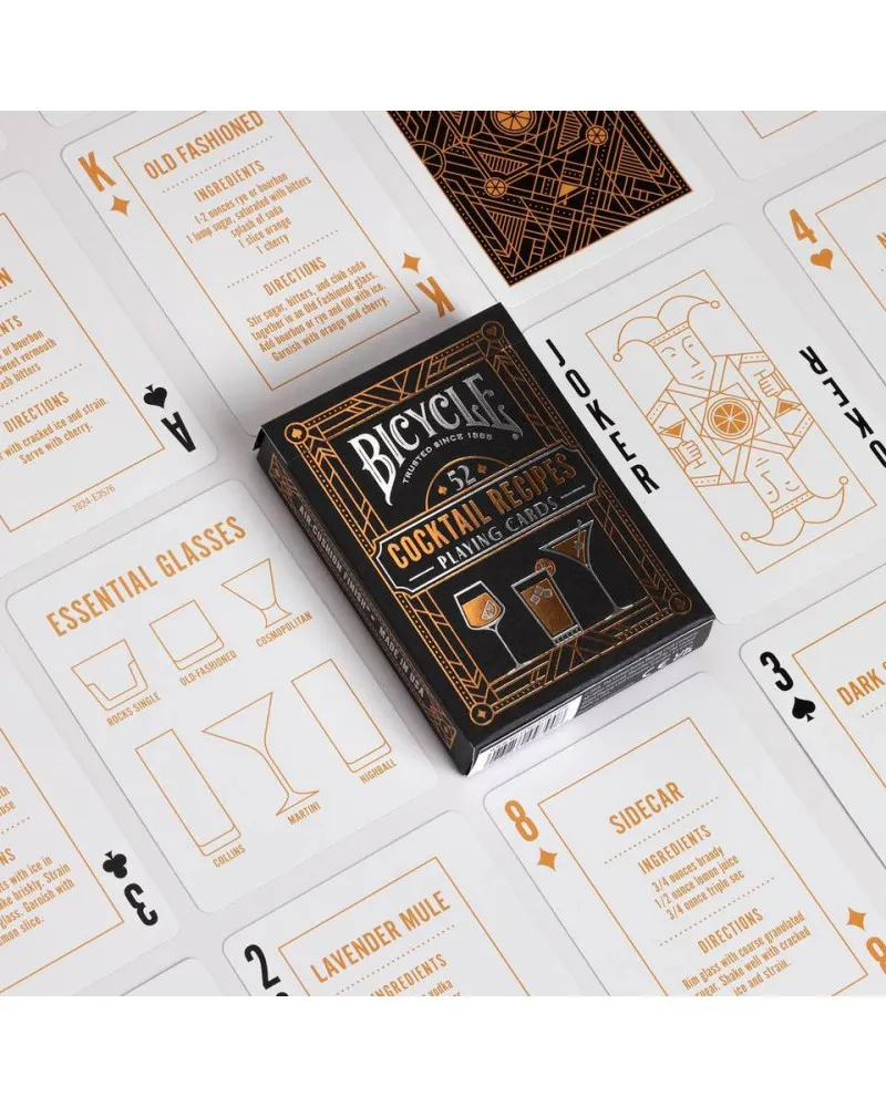 Karte Bicycle Ultimates - Cocktail Recipes - Playing Cards 