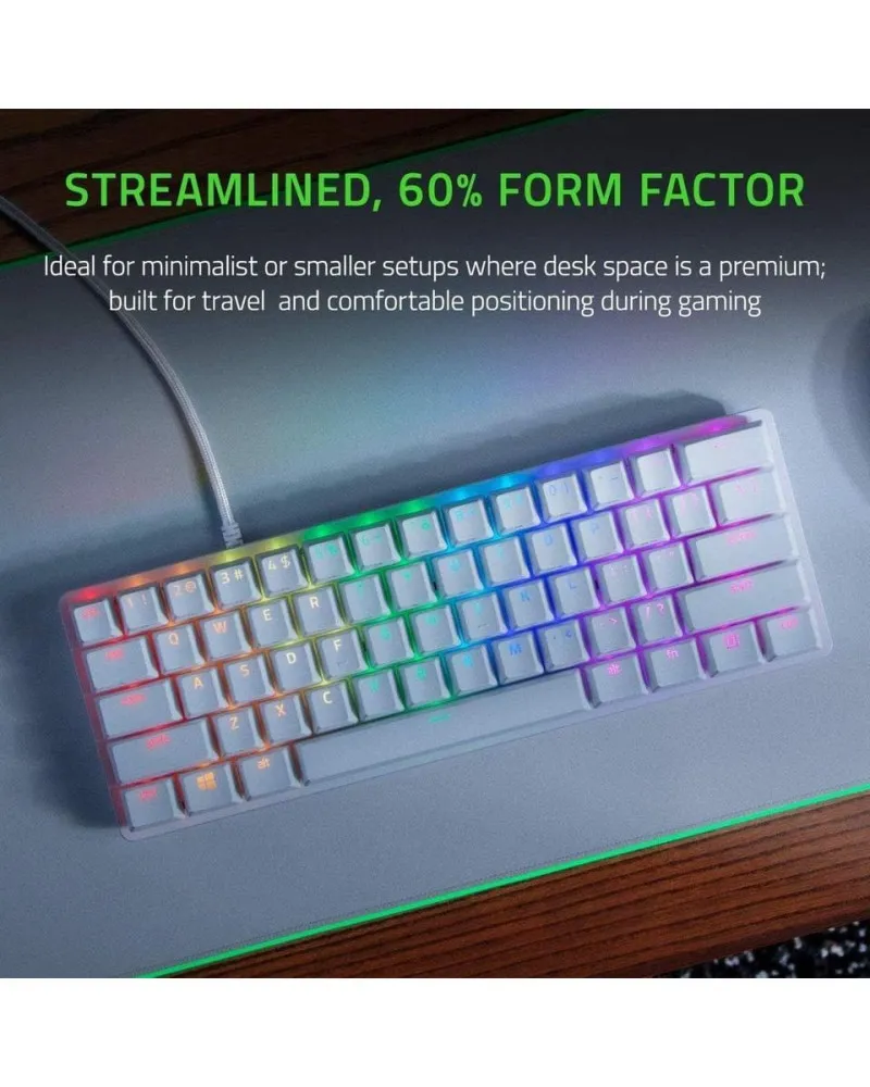 Tastatura Razer Huntsman Opto Mini 60% - Mechanical Clicky Purple - Mercury edition 