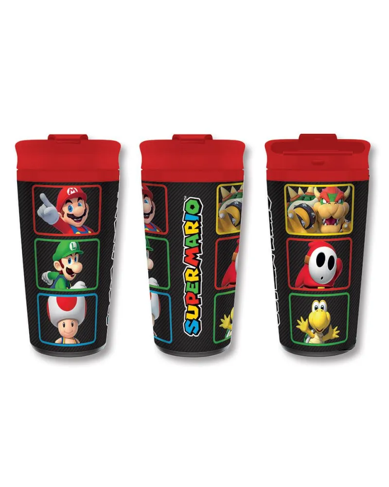 Termos šolja Super Mario - Colour Blocks - Metal Travel Mug 