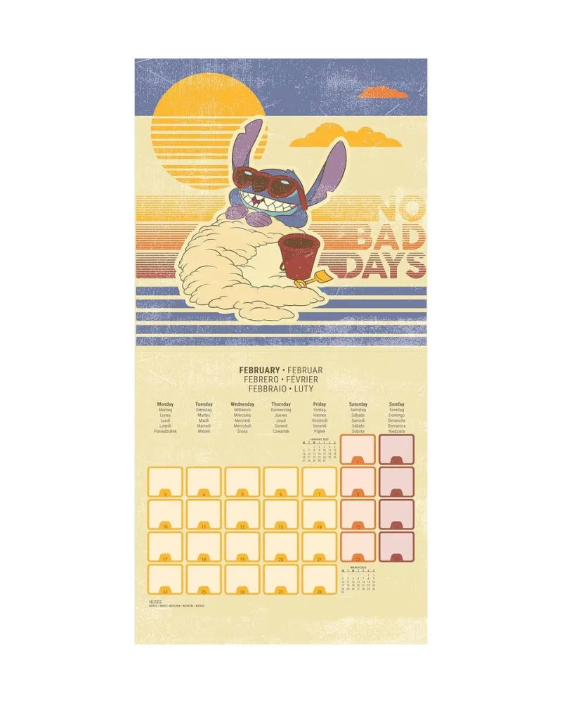 Zidni Kalendar Disney Lilo & Stitch - 2025 Square Calendar 30x30cm 