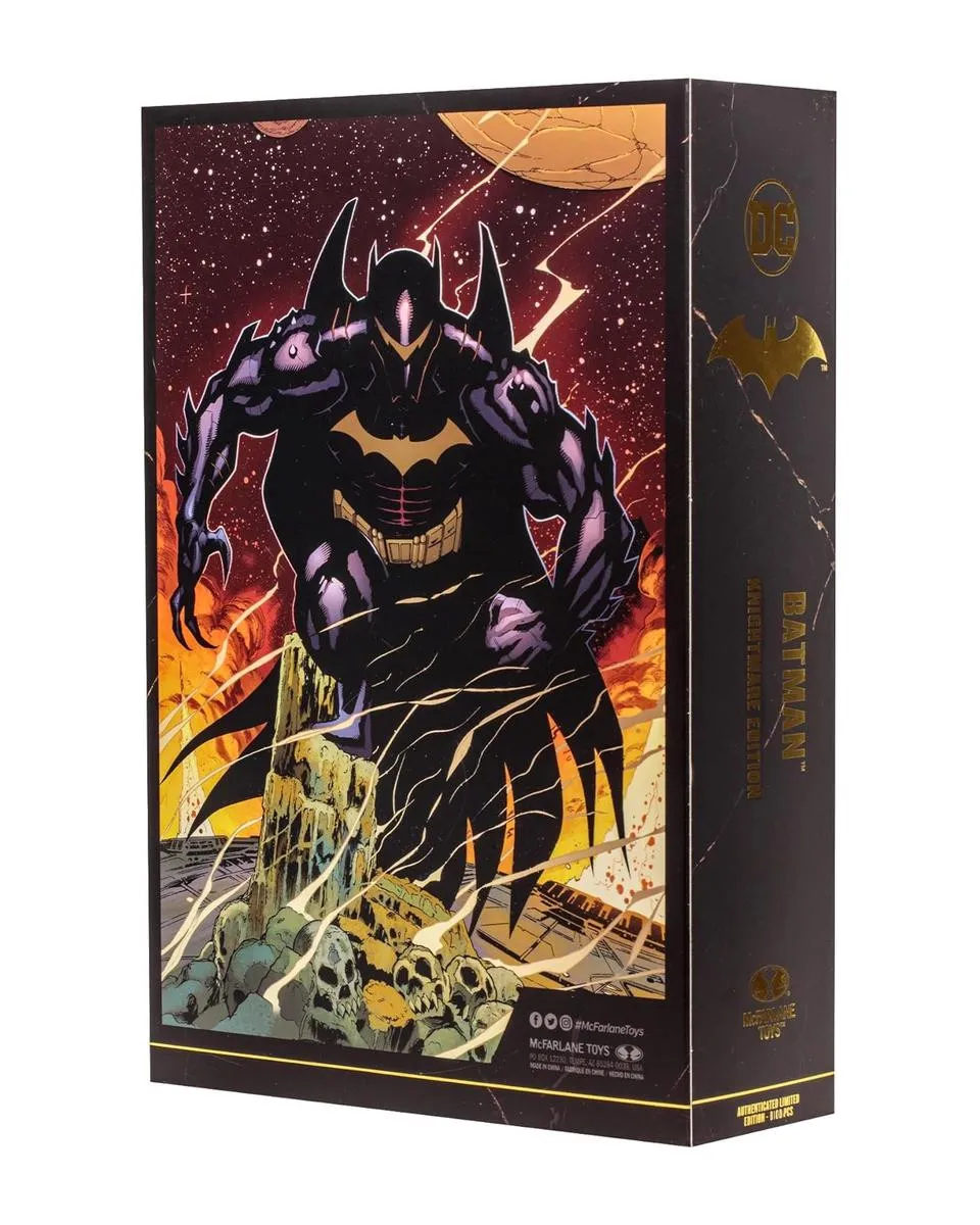 Action Figure DC Multiverse - Batman Knightmare Edition - Gold Label 