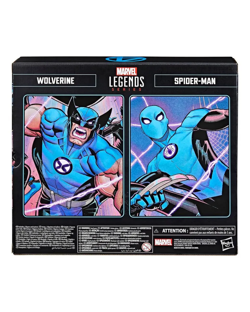 Action Figure Marvel Legends - Fantastic Four - Wolverine & Spider-Man 