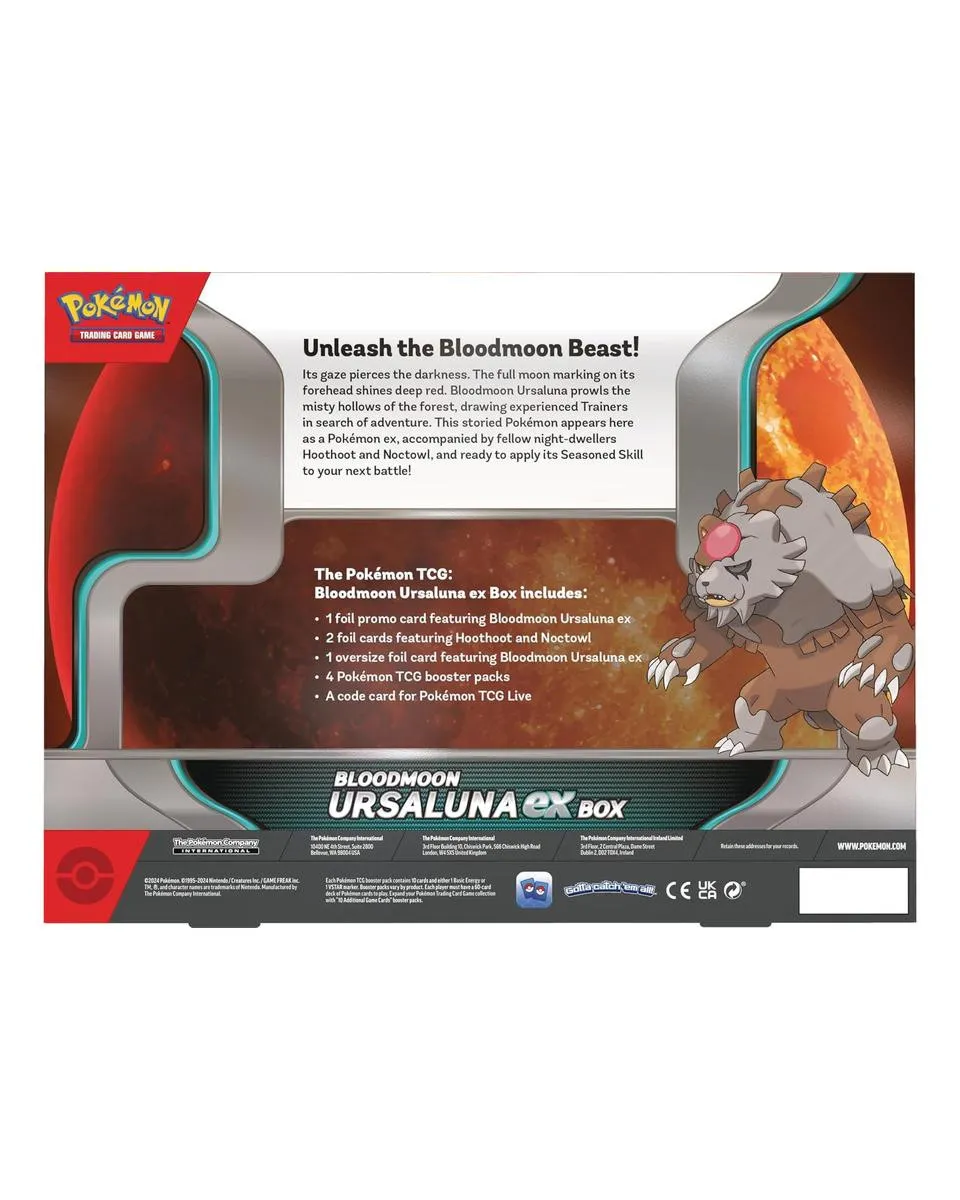 Board Game - Pokemon - TCG Bloodmoon Ursaluna ex Box 