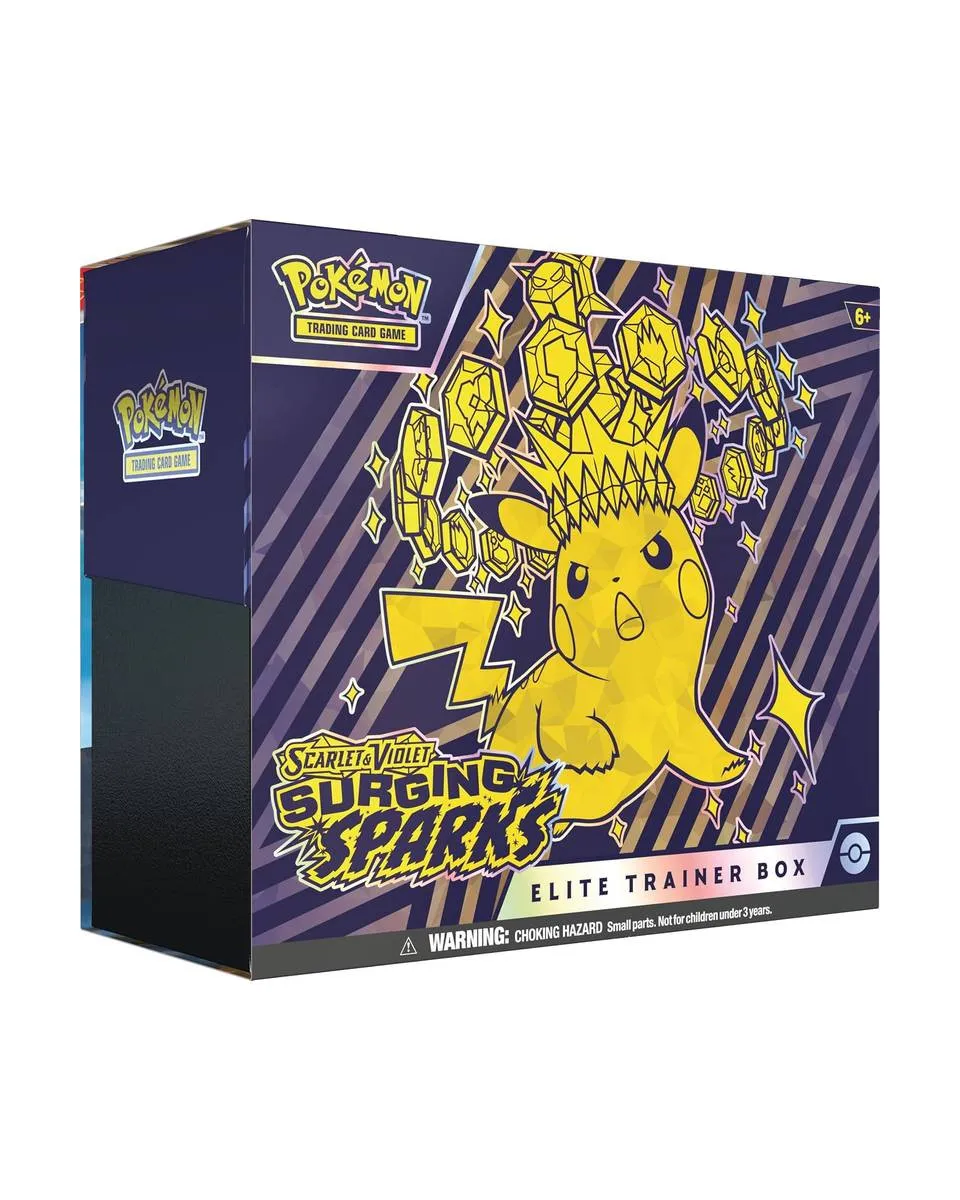 Board Game - Pokemon - TCG Scarlet & Violet - Surging Sparks - Elite Trainer Box 