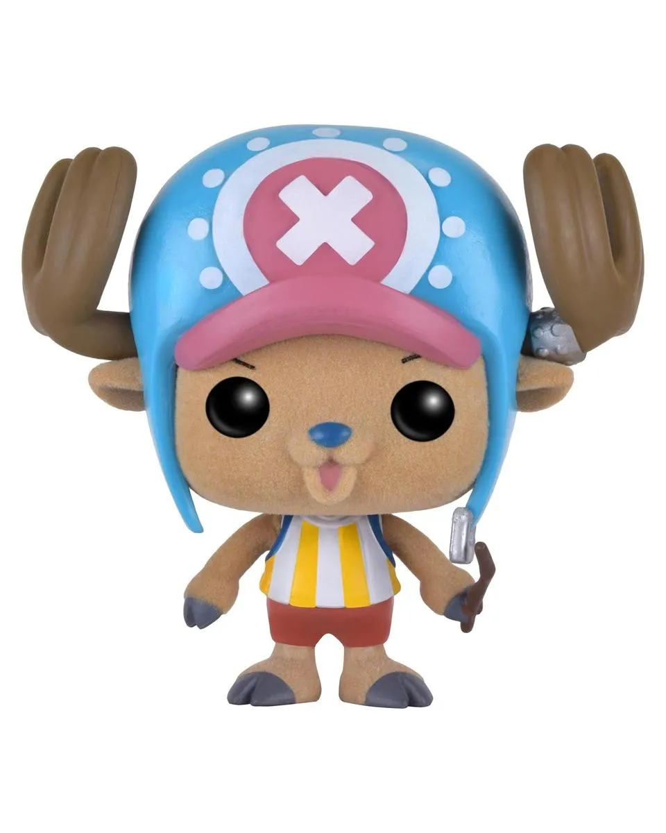 Bobble Figure Anime - One Piece POP! - TonyTony, Chopper (Flocked) 